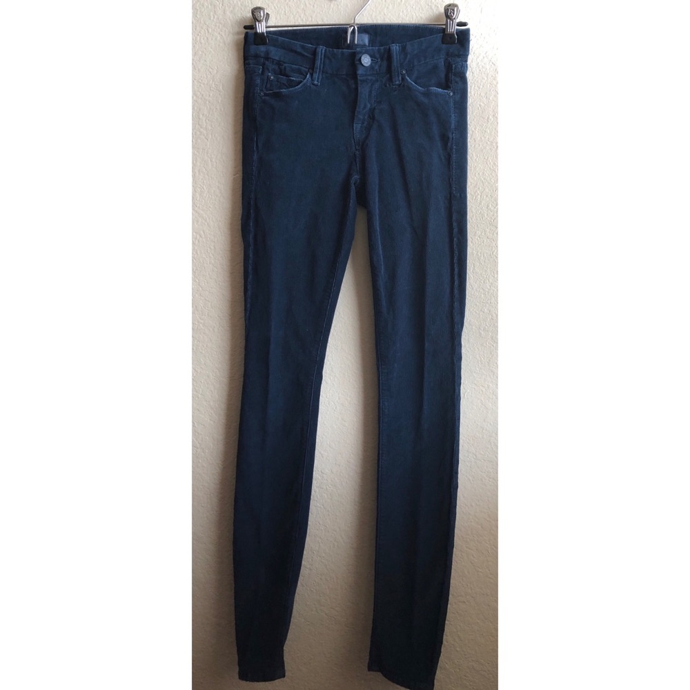 Revolve Mother Denim Navy Corduroy Pants